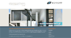 Desktop Screenshot of etempartners.gr